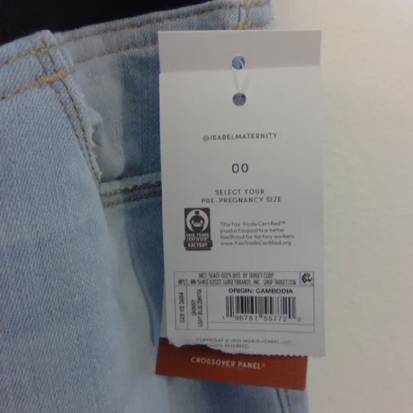 Isabel Maternity by Ingrid & Isabel Light Blue Jeans - Picture 2 of 4
